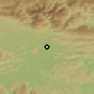 Shaded relief of the 51 km around Zgornje Jarše, drawn from the GMTED2010 grid