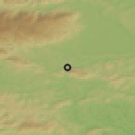 Shaded relief of the 51 km around Zgornje Poljčane, drawn from the GMTED2010 grid