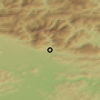 Shaded relief of the 51 km around Zgornje Stranje, drawn from the GMTED2010 grid