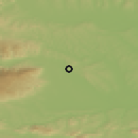 Shaded relief of the 51 km around Zgornji Duplek, drawn from the GMTED2010 grid