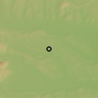 Shaded relief of the 51 km around Zgornji Porčič, drawn from the GMTED2010 grid