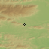 Shaded relief of the 51 km around Žiče, drawn from the GMTED2010 grid