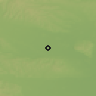 Shaded relief of the 51 km around Žižki, drawn from the GMTED2010 grid