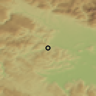 Shaded relief of the 51 km around Zminec, drawn from the GMTED2010 grid