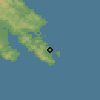 Shaded relief of the 60 km around Sigana, drawn from the GMTED2010 grid