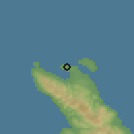 Shaded relief of the 60 km around Gouulu, drawn from the GMTED2010 grid