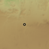 Shaded relief of the 60 km around Daarbuduq, drawn from the GMTED2010 grid