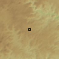 Shaded relief of the 56 km around Ixopo, drawn from the GMTED2010 grid