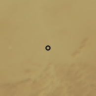 Shaded relief of the 58 km around Lephalale, drawn from the GMTED2010 grid
