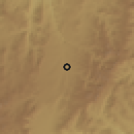 Shaded relief of the 58 km around Mashishing, drawn from the GMTED2010 grid