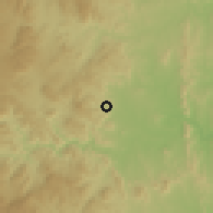 Shaded relief of the 57 km around Ncotshane, drawn from the GMTED2010 grid