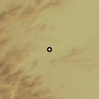 Shaded relief of the 58 km around Nkowakowa, drawn from the GMTED2010 grid