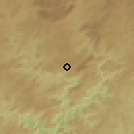 Shaded relief of the 56 km around Ntabankulu, drawn from the GMTED2010 grid