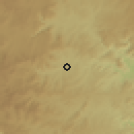 Shaded relief of the 56 km around Pietermaritzburg, drawn from the GMTED2010 grid