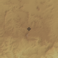 Shaded relief of the 56 km around Port Saint Jones, drawn from the GMTED2010 grid
