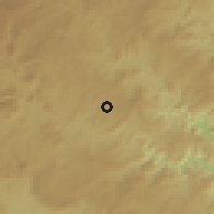 Shaded relief of the 56 km around Qumbu, drawn from the GMTED2010 grid