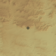 Shaded relief of the 56 km around Somerset East, drawn from the GMTED2010 grid