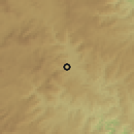 Shaded relief of the 56 km around Umzimkulu, drawn from the GMTED2010 grid