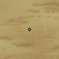 Shaded relief of the 55 km around Willowmore, drawn from the GMTED2010 grid