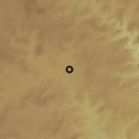 Shaded relief of the 56 km around Creighton, drawn from the GMTED2010 grid