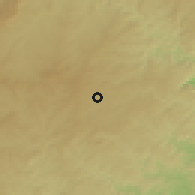 Shaded relief of the 56 km around Dutywa, drawn from the GMTED2010 grid