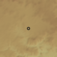 Shaded relief of the 57 km around Ekuvukeni, drawn from the GMTED2010 grid