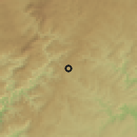 Shaded relief of the 56 km around Flagstaff, drawn from the GMTED2010 grid
