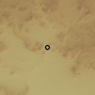 Shaded relief of the 56 km around Graaff-Reinet, drawn from the GMTED2010 grid