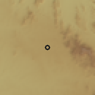 Shaded relief of the 60 km around Aiyerri, drawn from the GMTED2010 grid