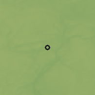 Shaded relief of the 48 km around Baran', drawn from the GMTED2010 grid