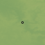 Shaded relief of the 48 km around Slonim, drawn from the GMTED2010 grid