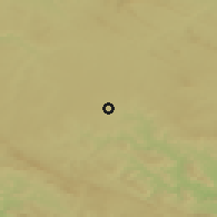 Shaded relief of the 54 km around Azuaga, drawn from the GMTED2010 grid