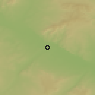 Shaded relief of the 53 km around Alagón, drawn from the GMTED2010 grid