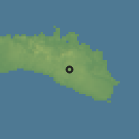 Shaded relief of the 53 km around Alaior, drawn from the GMTED2010 grid