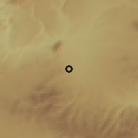 Shaded relief of the 54 km around Baza, drawn from the GMTED2010 grid
