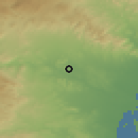Shaded relief of the 53 km around Benaguasil, drawn from the GMTED2010 grid