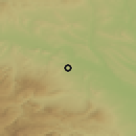 Shaded relief of the 52 km around Calahorra, drawn from the GMTED2010 grid