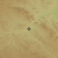 Shaded relief of the 53 km around Calatayud, drawn from the GMTED2010 grid