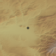 Shaded relief of the 54 km around Albolote, drawn from the GMTED2010 grid