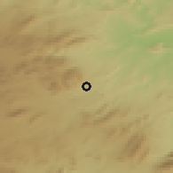 Shaded relief of the 54 km around Caravaca de la Cruz, drawn from the GMTED2010 grid