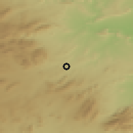 Shaded relief of the 54 km around Cehegín, drawn from the GMTED2010 grid