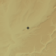Shaded relief of the 53 km around Alcalá de Henares, drawn from the GMTED2010 grid