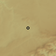 Shaded relief of the 53 km around Ciudad Rodrigo, drawn from the GMTED2010 grid