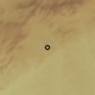 Shaded relief of the 53 km around Colmenarejo, drawn from the GMTED2010 grid