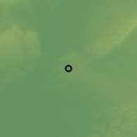 Shaded relief of the 54 km around Dos Hermanas, drawn from the GMTED2010 grid