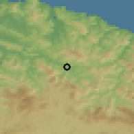 Shaded relief of the 52 km around Durango, drawn from the GMTED2010 grid