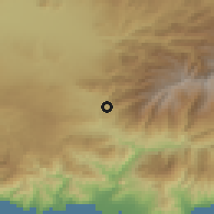 Shaded relief of the 54 km around Dúrcal, drawn from the GMTED2010 grid