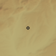 Shaded relief of the 53 km around El Casar, drawn from the GMTED2010 grid