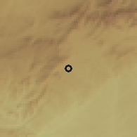 Shaded relief of the 53 km around El Escorial, drawn from the GMTED2010 grid
