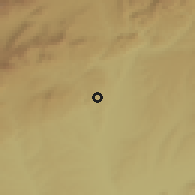 Shaded relief of the 53 km around El Molar, drawn from the GMTED2010 grid